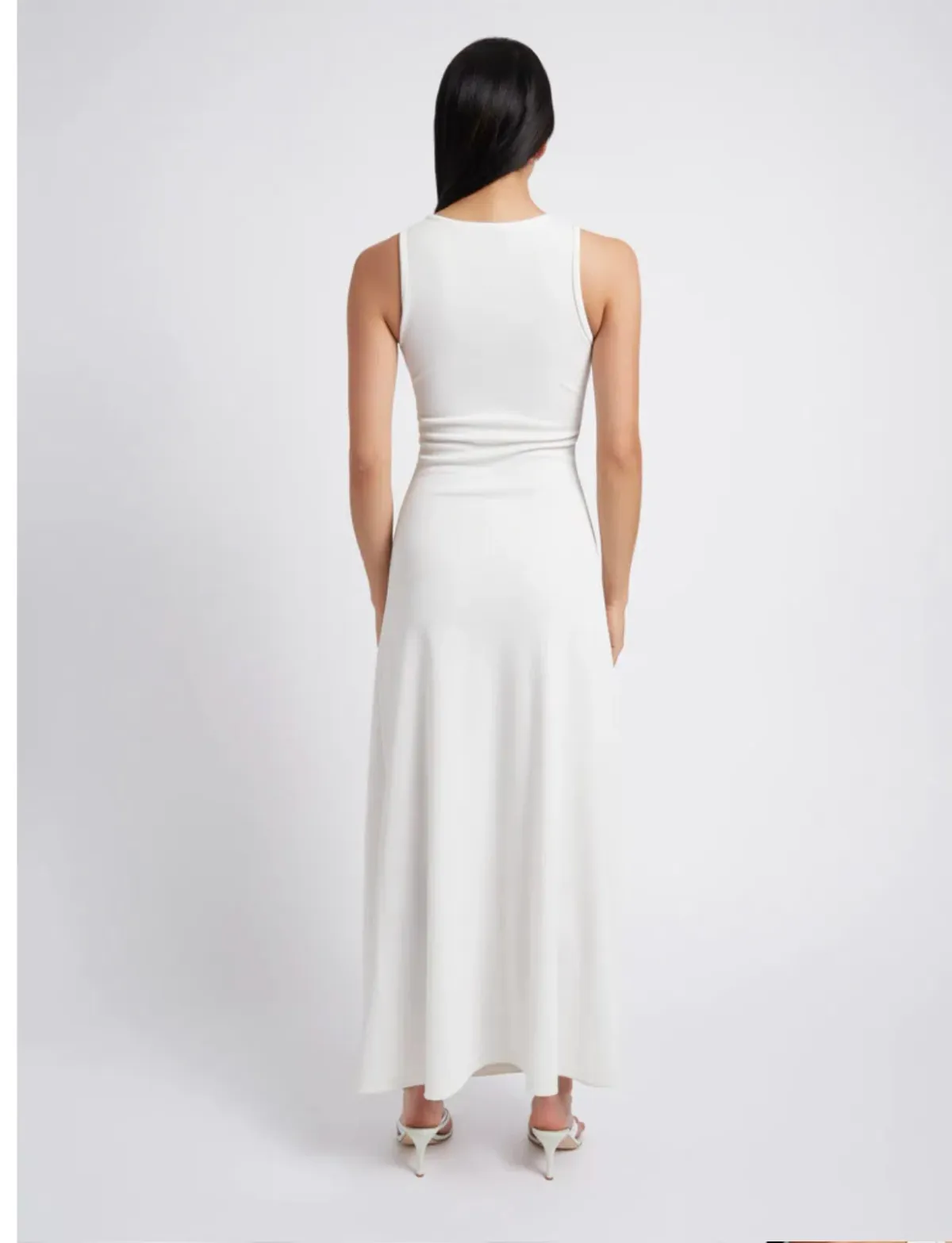 Christopher Esber Vertical Orbit Front Dress White Size 8 - Image 3