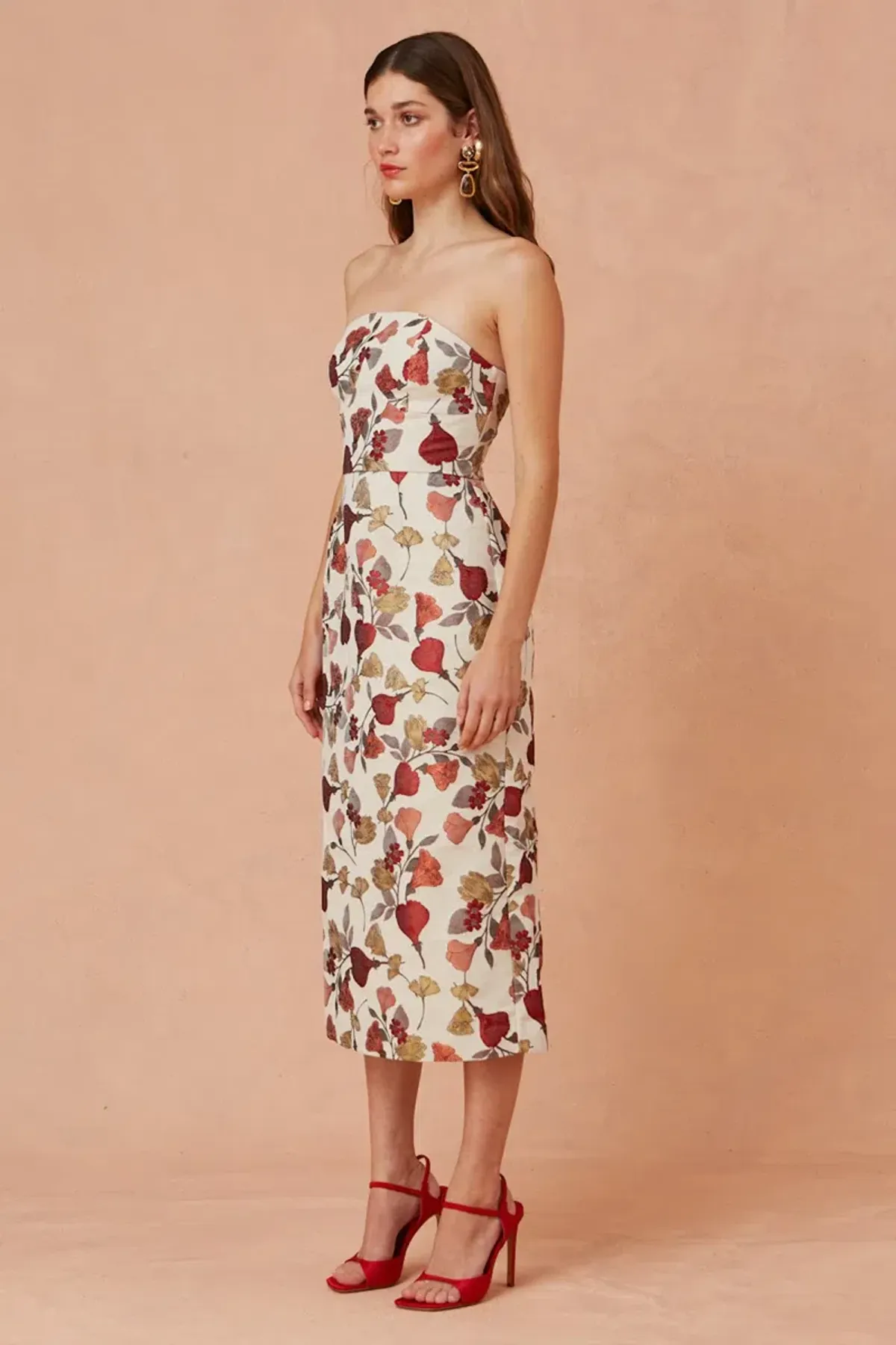Keepsake the Label Feel Good Midi Dress Print Size 8 - Image 2