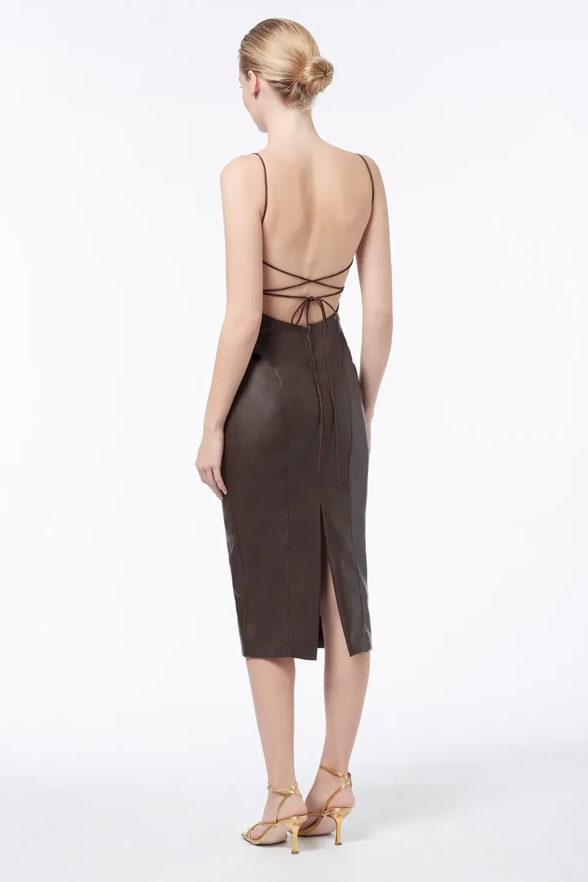 Manning Cartell Alter Egos Backless Dress Brown Size 8 - Image 2