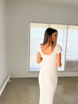 Bec & Bridge Millie Knit Midi Dress White Size 6 for rent on The Volte - image 9