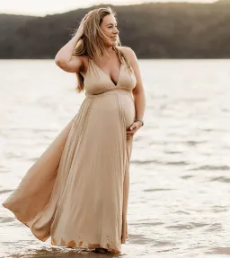 We Are Reclamation 'Everyday Is Joy' Slip Dress Nude - One Size Fits Most (XS-XXXL) for rent on The Volte - image 1