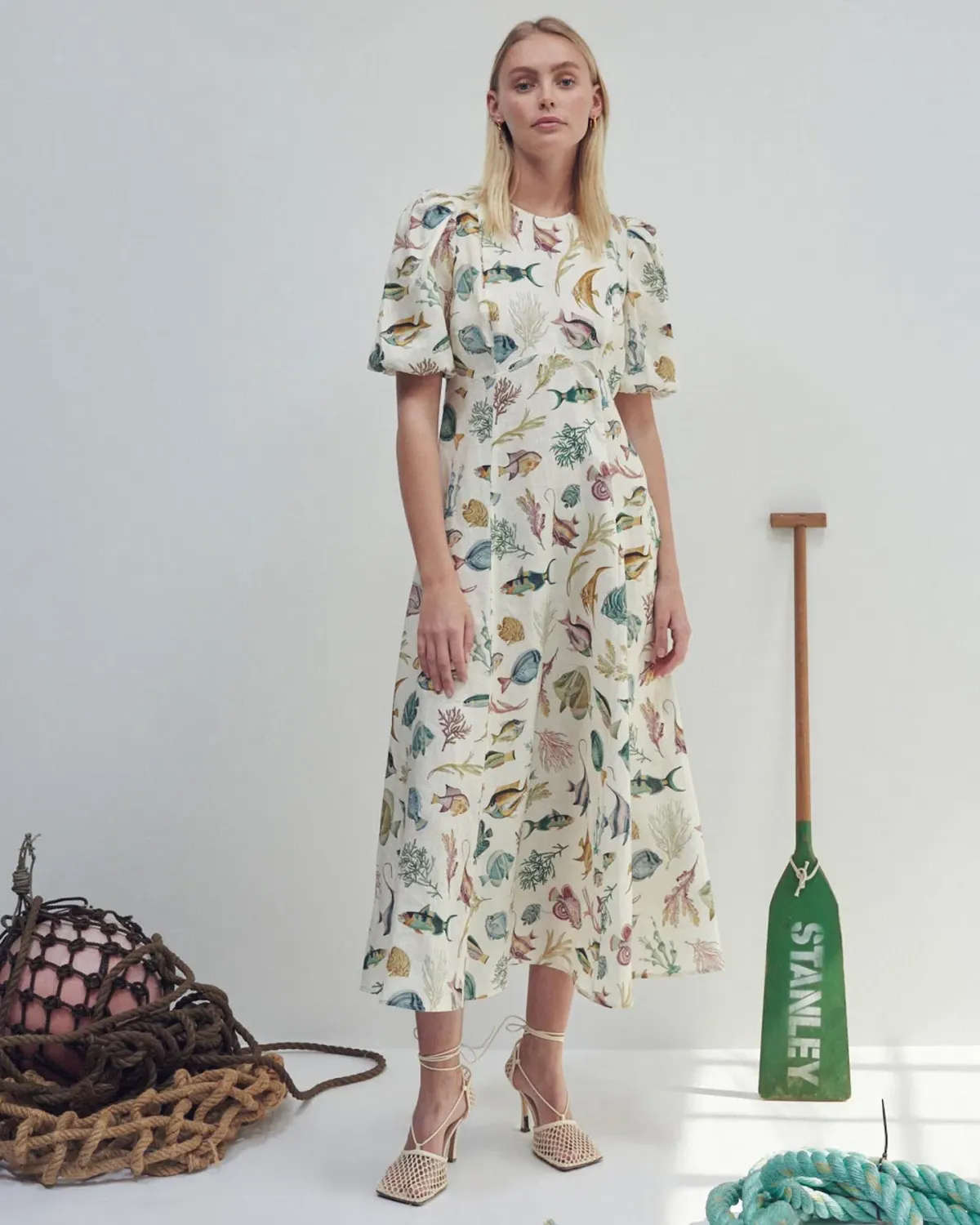 Alemais Wanda Midi Dress Print Size 12  - Image 1