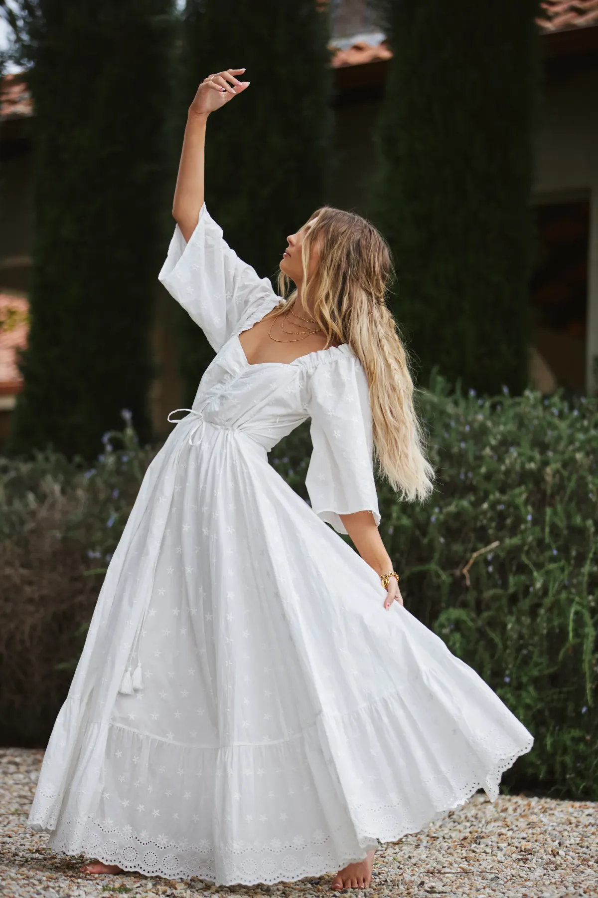 Coven & Co Starlight Gown White Size L - Image 4