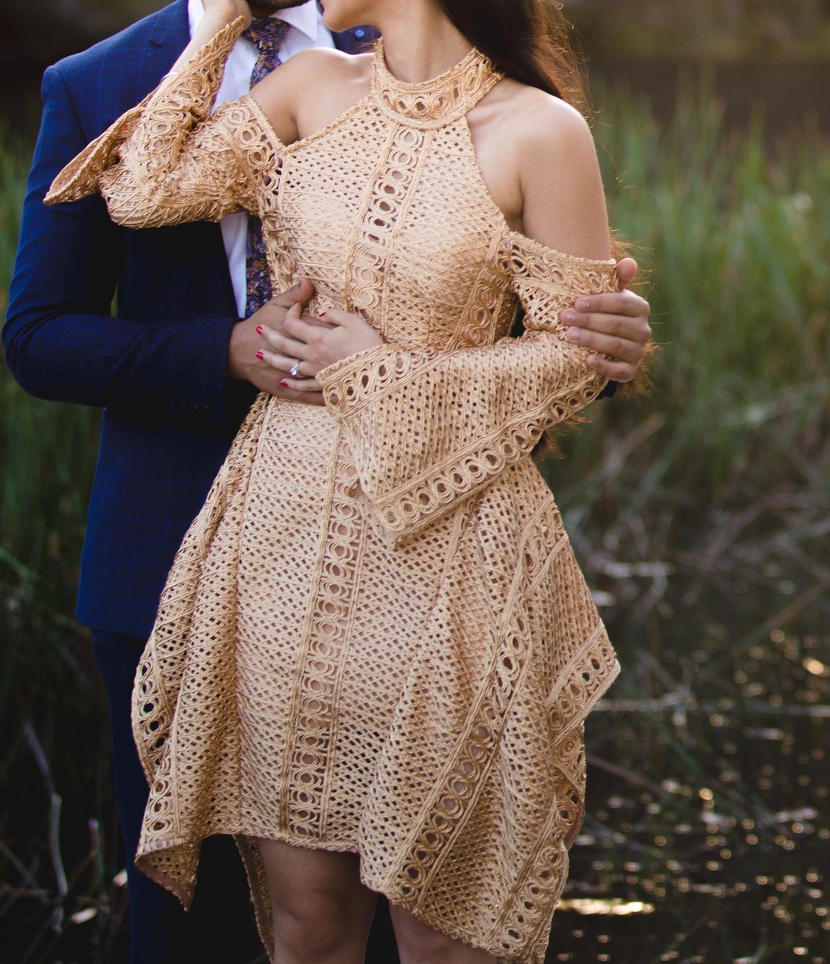 Thurley Gold Sonnet Mini Dress  - Image 1
