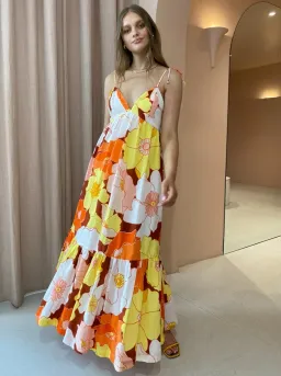 Steele Farida Dress Flower Power Print Size 10 for rent on The Volte - image 1