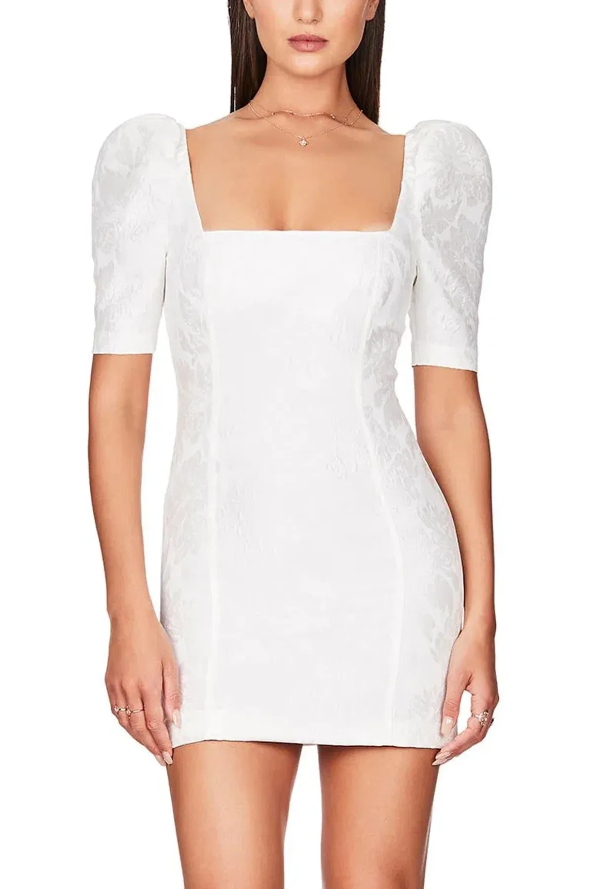 Nookie Solana Sleeve Mini Dress White Size XS - Image 2