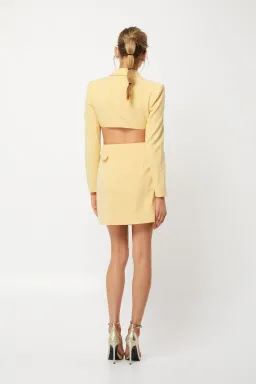 Mossman Alluring Eyes Mini Dress Yellow Size 8 for rent on The Volte - image 3
