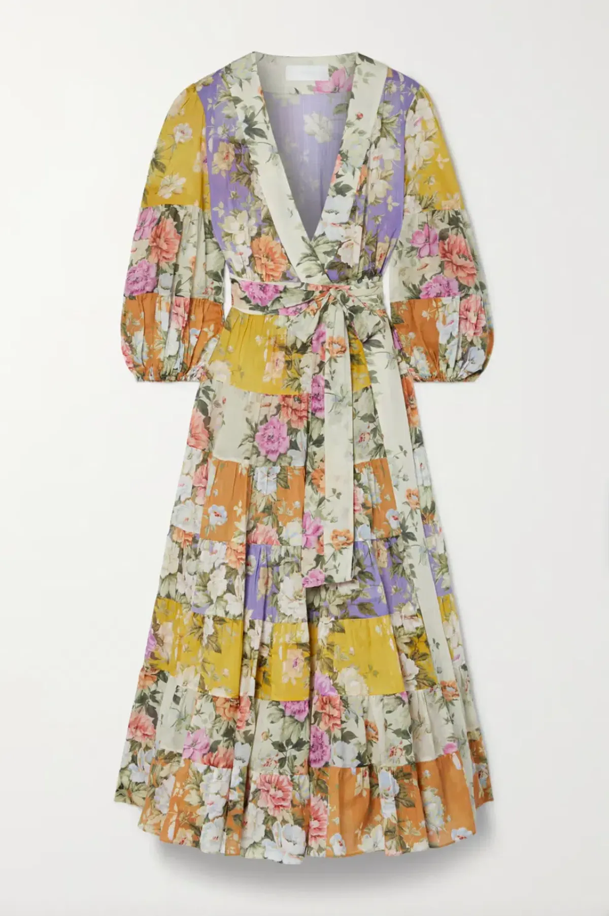 Zimmermann Pattie Wrap Midi Wrap Dress Print Size 4 - Image 4