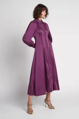 AJE Ephemera Shirt Dress Violet Size 14 for rent on The Volte - image 2
