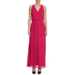 Patrizia Pepe Pleated Dress Fuchsia Size 40 for rent on The Volte - image 1