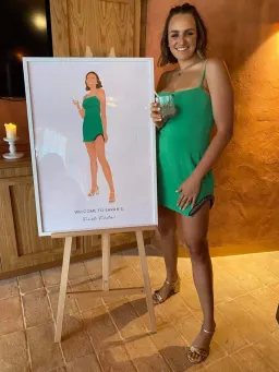 Rachel Gilbert Cecilio Mini Dress Green Size 2 / Au 10 for rent on The Volte - image 2