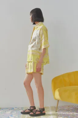Alemais Catalina Shirt and Shorts Set Yellow Size 10 for rent on The Volte - image 2