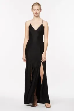 Manning Cartell Facetime Slip Maxi Dress Black Size 10 for rent on The Volte - image 1
