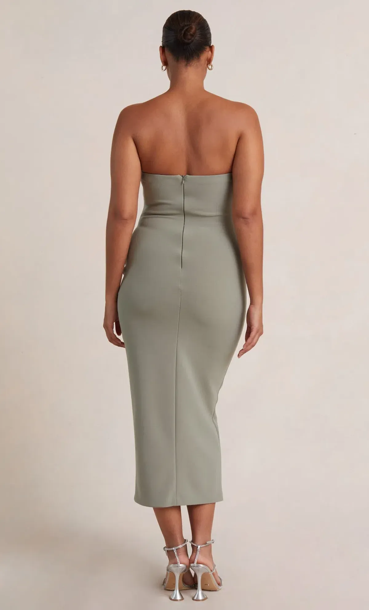 Bec & Bridge Be Mine Strapless Midi Dress Green Size 8 - Image 2