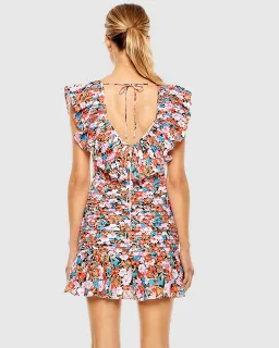 Talulah Cloud Nine Mini Pink Floral Dress Multi Size 8 for rent on The Volte - image 2