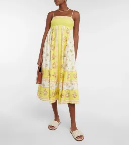 Alemais Catalina Midi Dress Yellow Size 8 for rent on The Volte - image 4