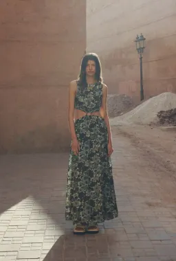 Sir the Label Constantine Cut Out Midi Dress Print Size AU 10 for rent on The Volte - image 4