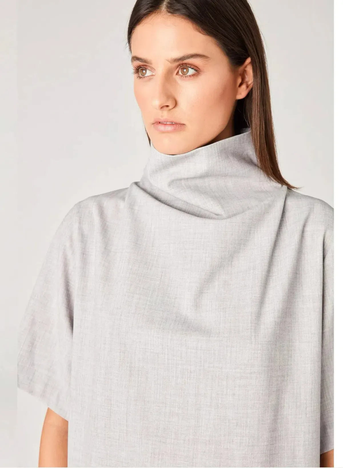 Camilla & Marc Theo Relaxed Mini Dress in Grey Melange Size 14 - Image 3