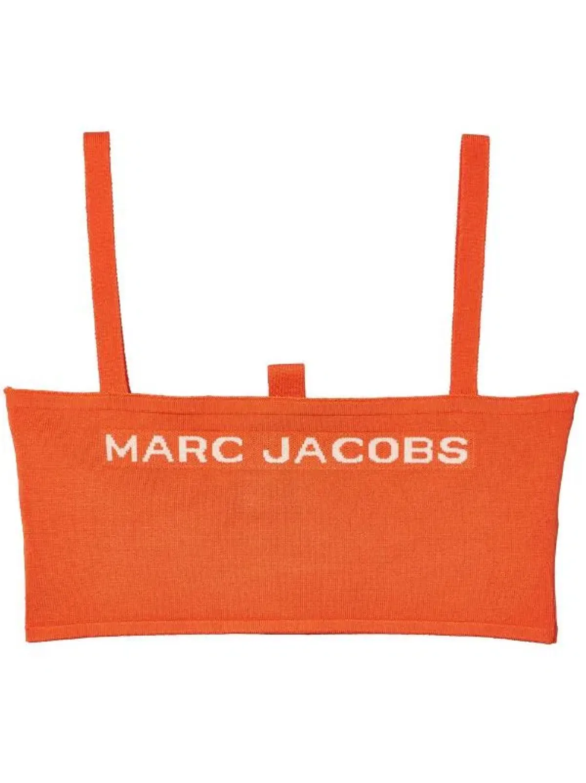 Marc Jacobs Logo Knit Bandeau Cropped Top Orange Size 12 - Image 3