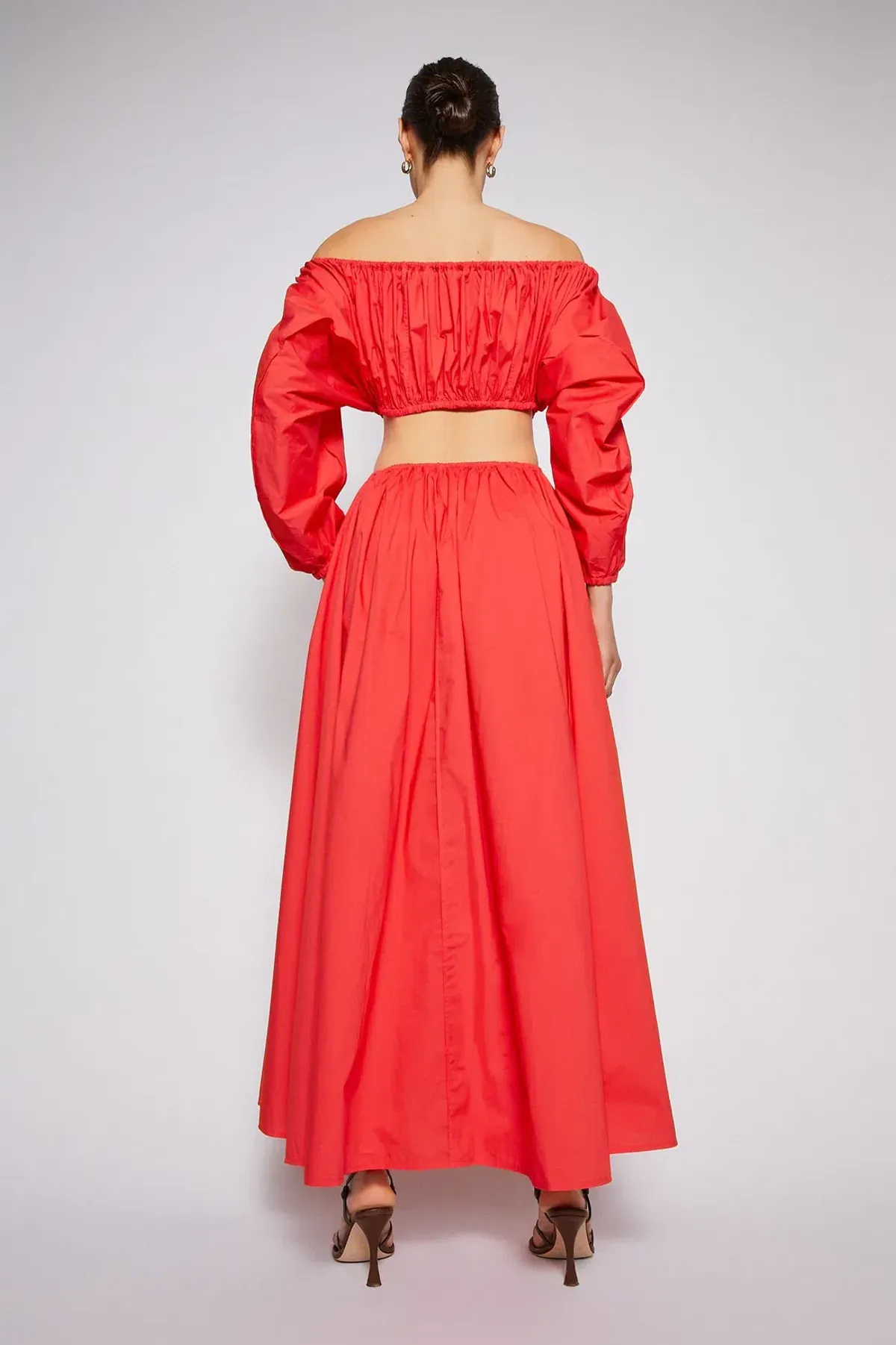 Scanlon Theodore Parachute Cotton Gather Dress Poppy Size 6 - Image 2