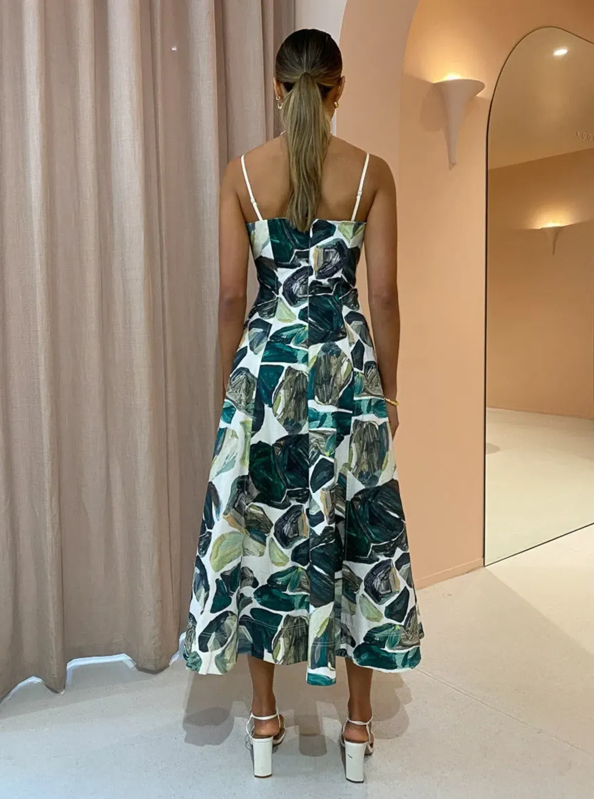 Alemais - Siena Bandeau Midi Dress Green - Size 10 - Image 3