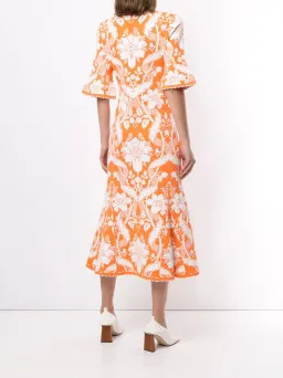 Alice McCall Sittin Pretty Midi Dress Orange Size 8  for rent on The Volte - image 2
