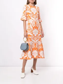 Alice McCall Sittin Pretty Midi Dress Orange Size 8  for rent on The Volte - image 1