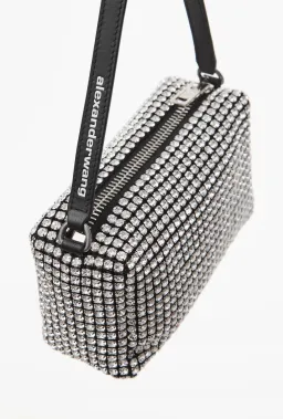Alexander Wang Heiress Pouch in Rhinestone Mesh for rent on The Volte - image 1