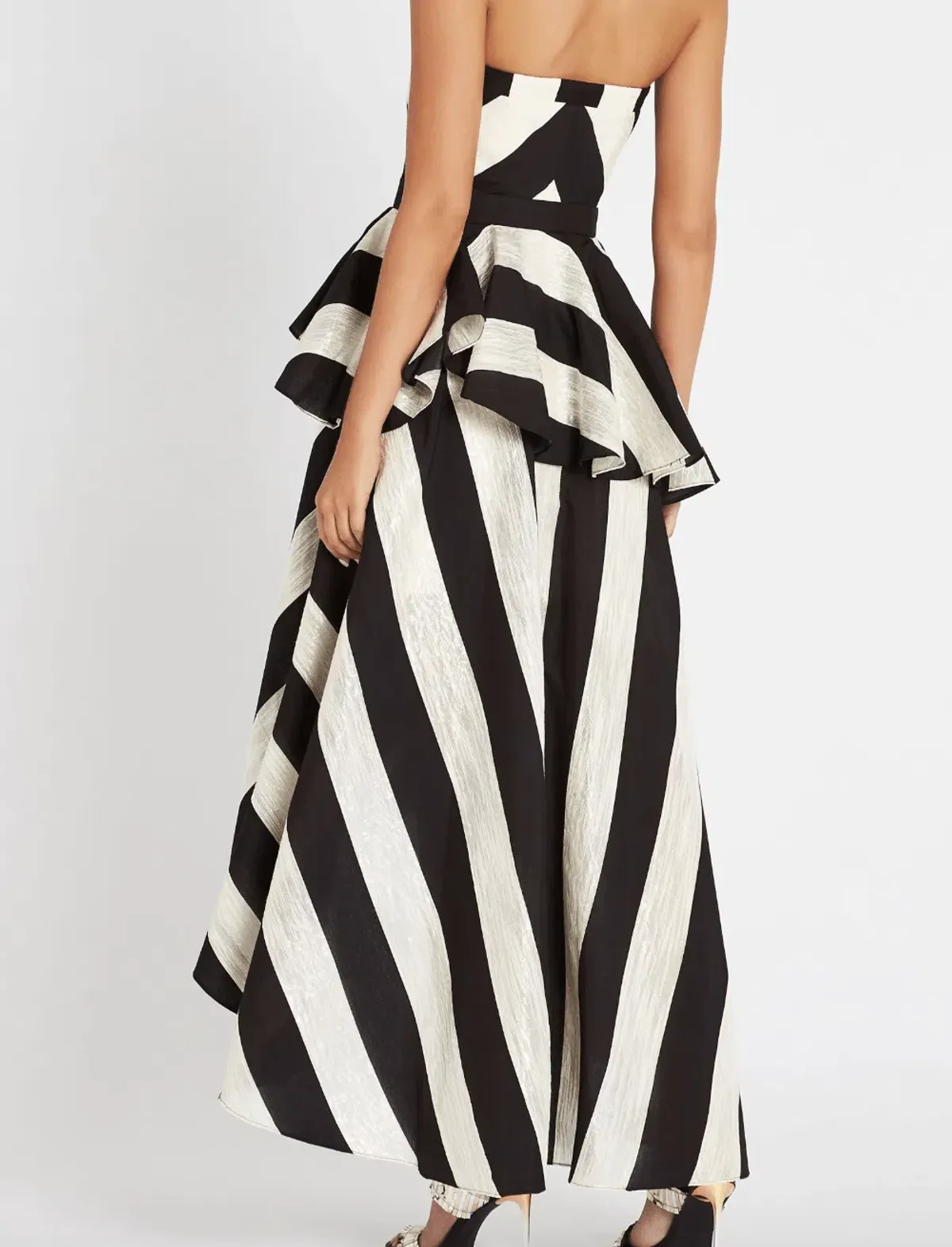 Sass & Bide The Stripe Asymmetric Dress Black/White Size 12 - Image 3