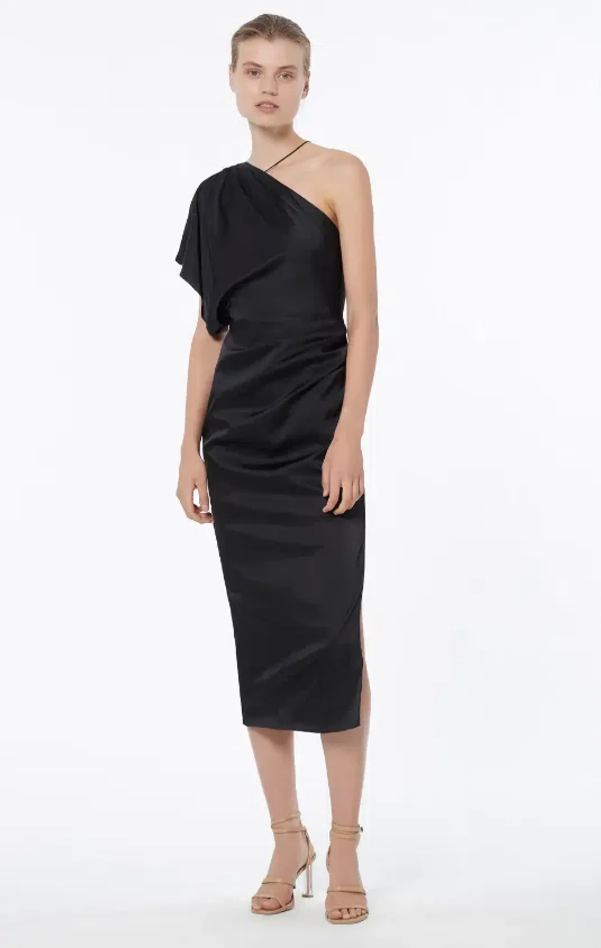 Manning Cartell Miami Heat Asymmetric Dress Black Size 10 - Image 1