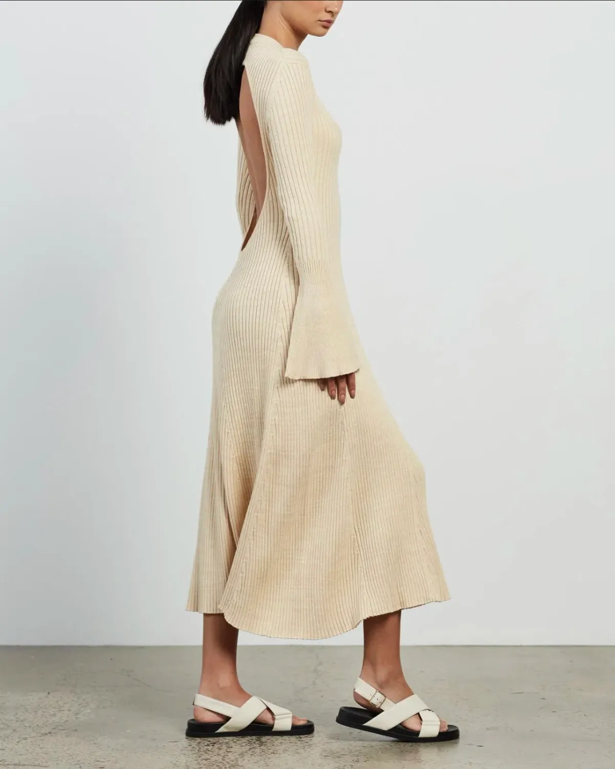 Anna Quan Isla Dress Nude Size 6 - Image 4