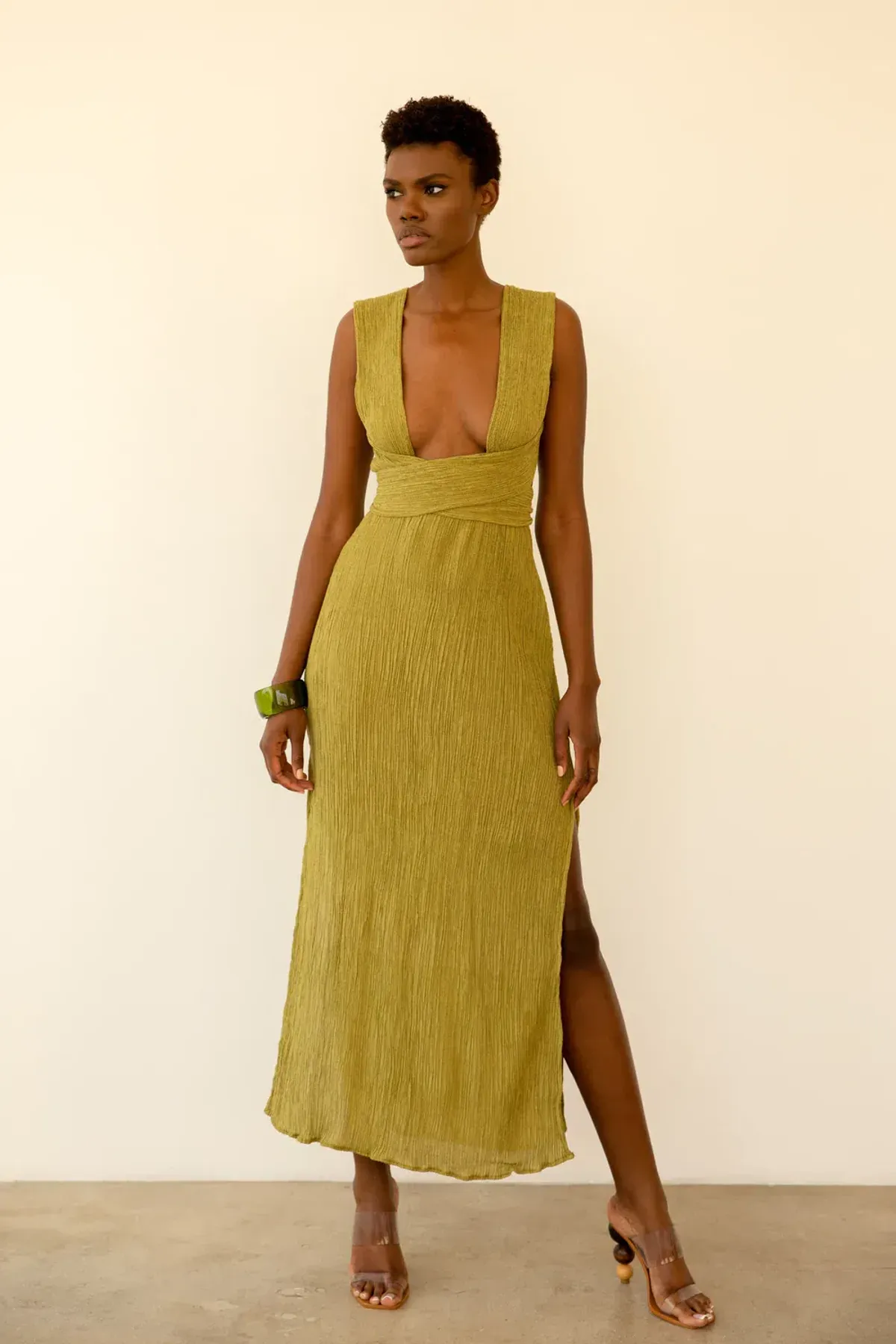 Savannah Morrow Verita Dress Agave Size 10 - Image 1