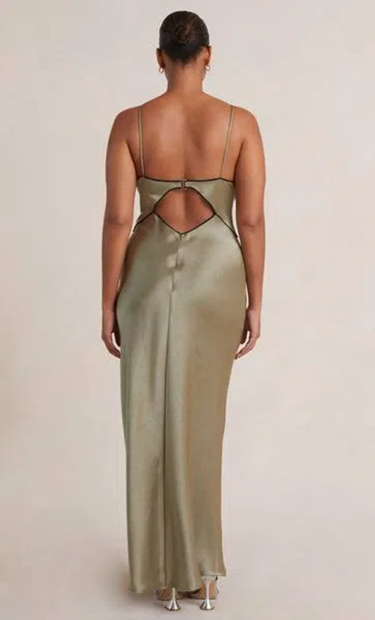 Bec & Bridge Hazel Maxi Dress Sage Green Size 6 - Image 3