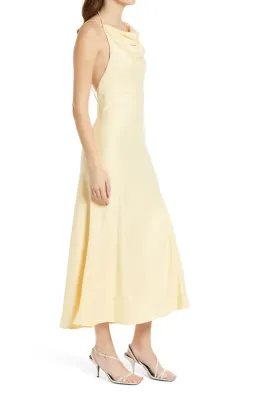 Misha Dawn Halter Dress  Italian Straw Size 6 for rent on The Volte - image 2