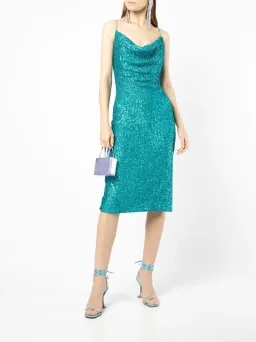 Rebecca Vallance Missing Hours Midi Dress Blue Size 12 for rent on The Volte - image 1