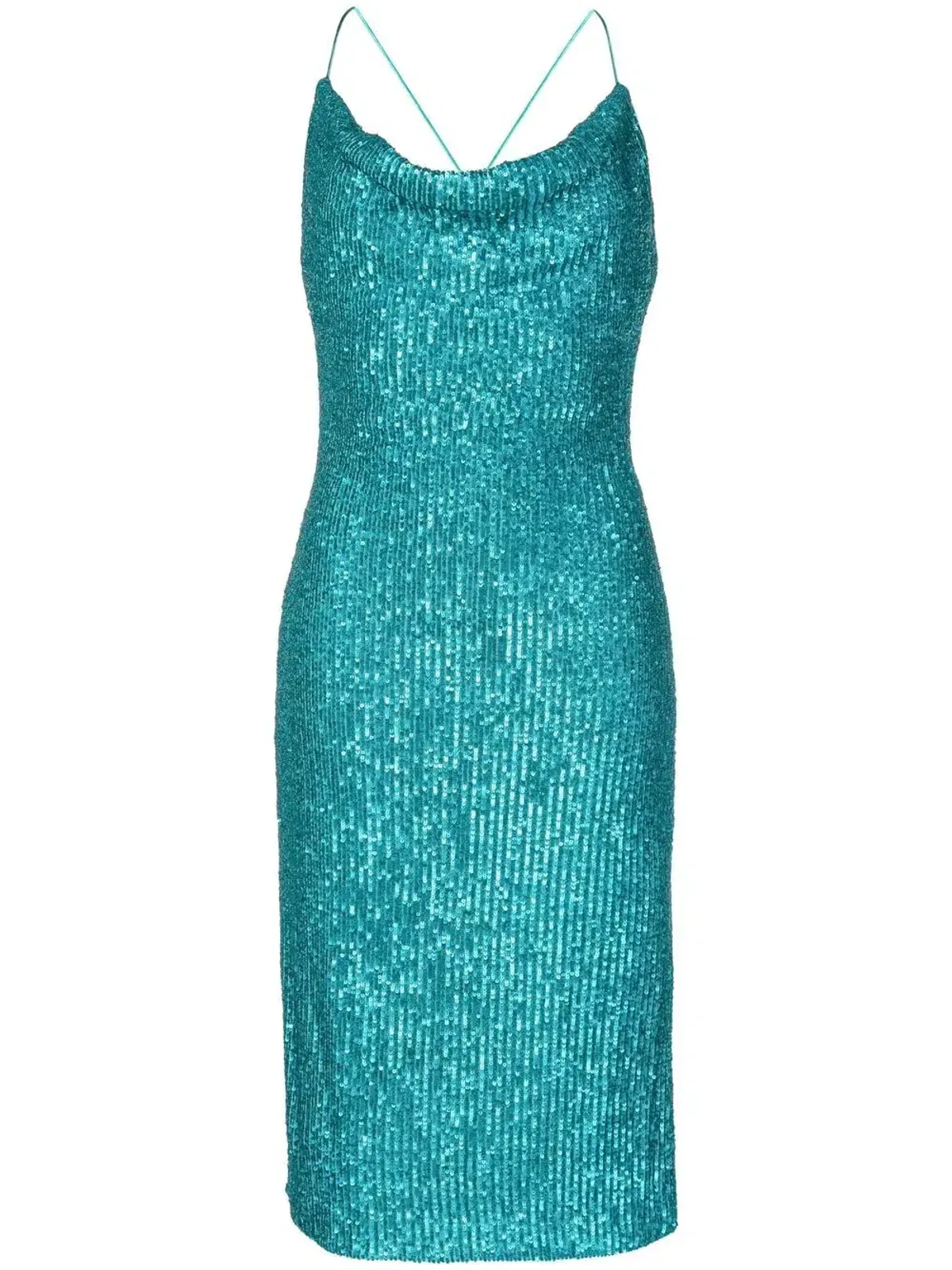 Rebecca Vallance Missing Hours Midi Dress Blue Size 12 - Image 4