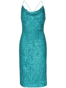 Rebecca Vallance Missing Hours Midi Dress Blue Size 12 for rent on The Volte - image 4