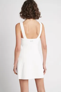 AJE Casa Mini Knit Dress Ivory Size 6  for rent on The Volte - image 4