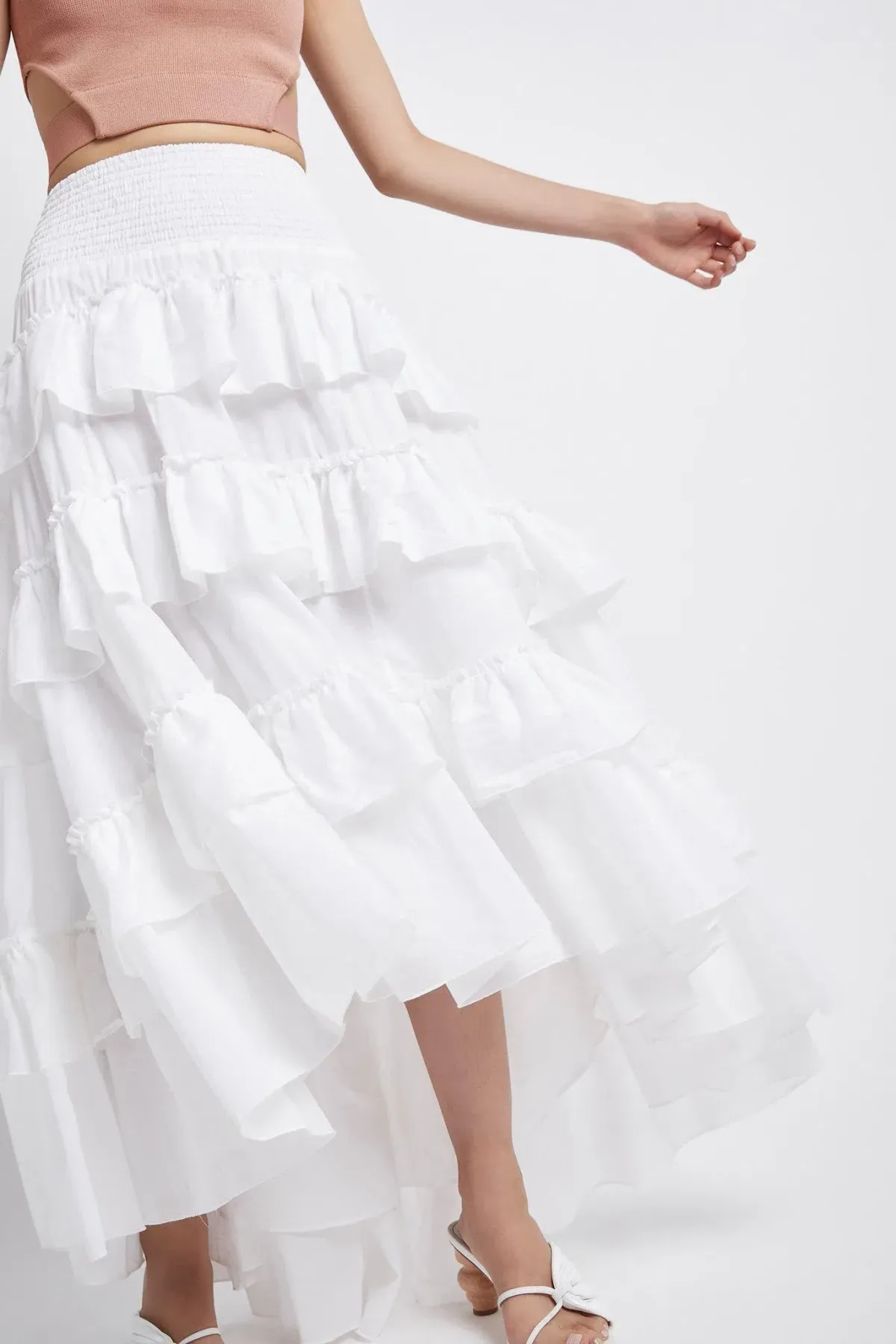 Aje Cotton El Paso Skirt White Size 6 - Image 2