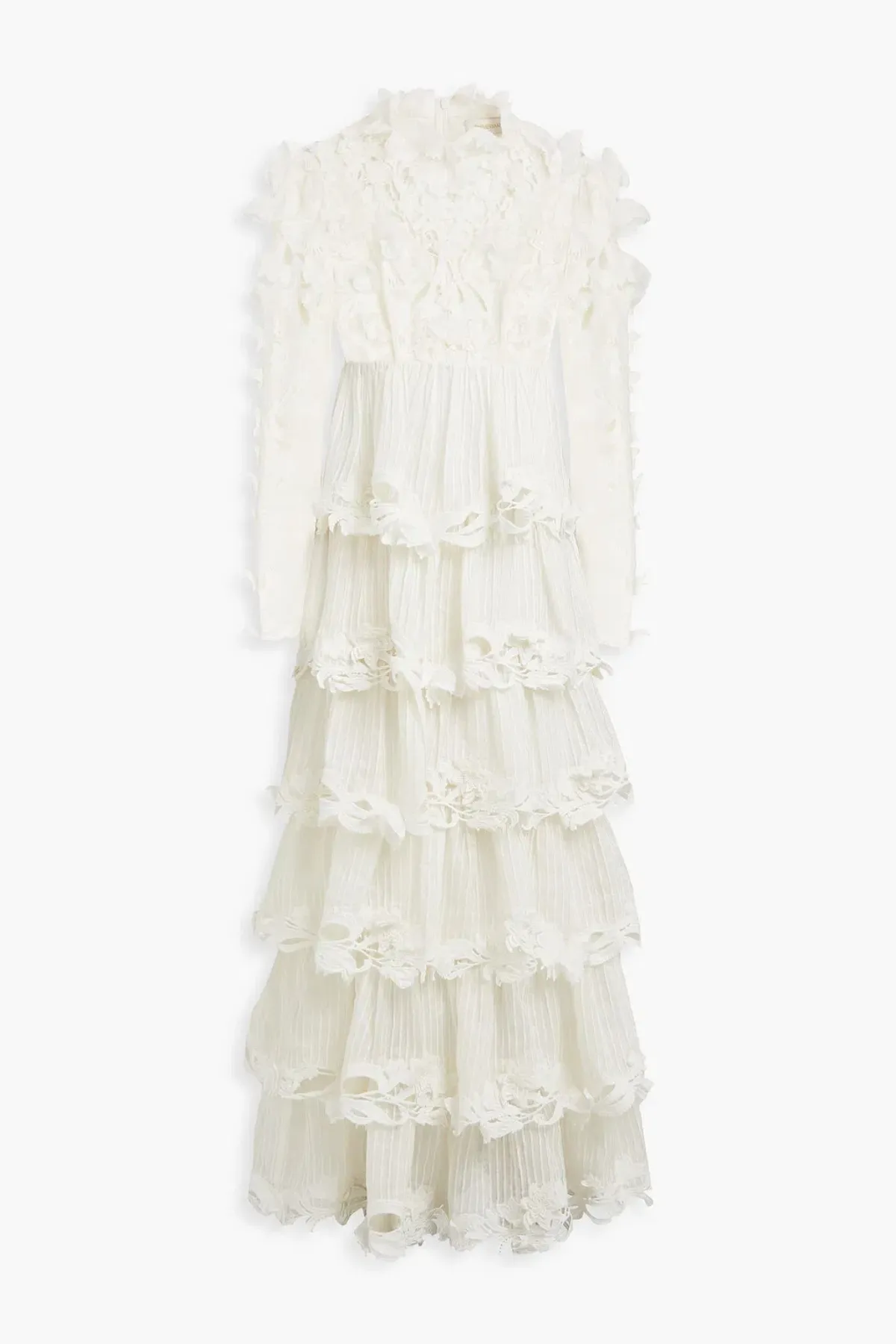Zimmermann Luminous Embroidered Gown Natural Size 2 - Image 5