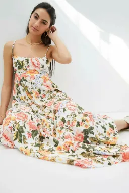 Faithfull the Brand Corvina Midi Dress Teatro Floral Print Size 10 for rent on The Volte - image 4