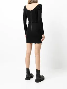 Dion Lee Rib Corset Mini Dress Black Size 6 for rent on The Volte - image 3