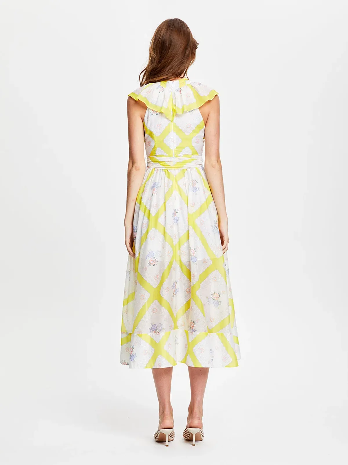 Alice McCall LA Girl Midi Dress Citrus Size 6 - Image 3