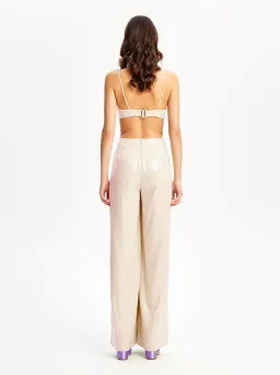 Alice McCall Night Sky Jumpsuit Chai Latte Size 6 for rent on The Volte - image 5