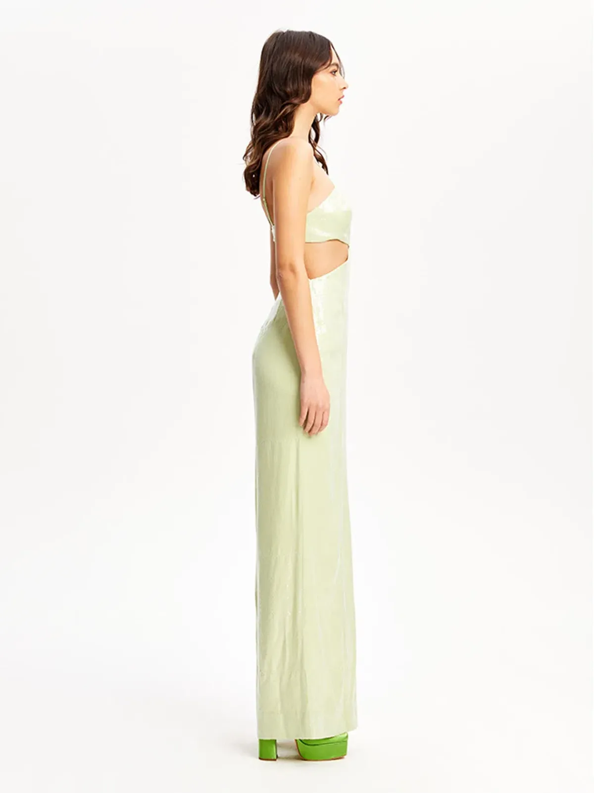 Alice McCall Night Sky Jumpsuit Lime Cream Size 6 - Image 5