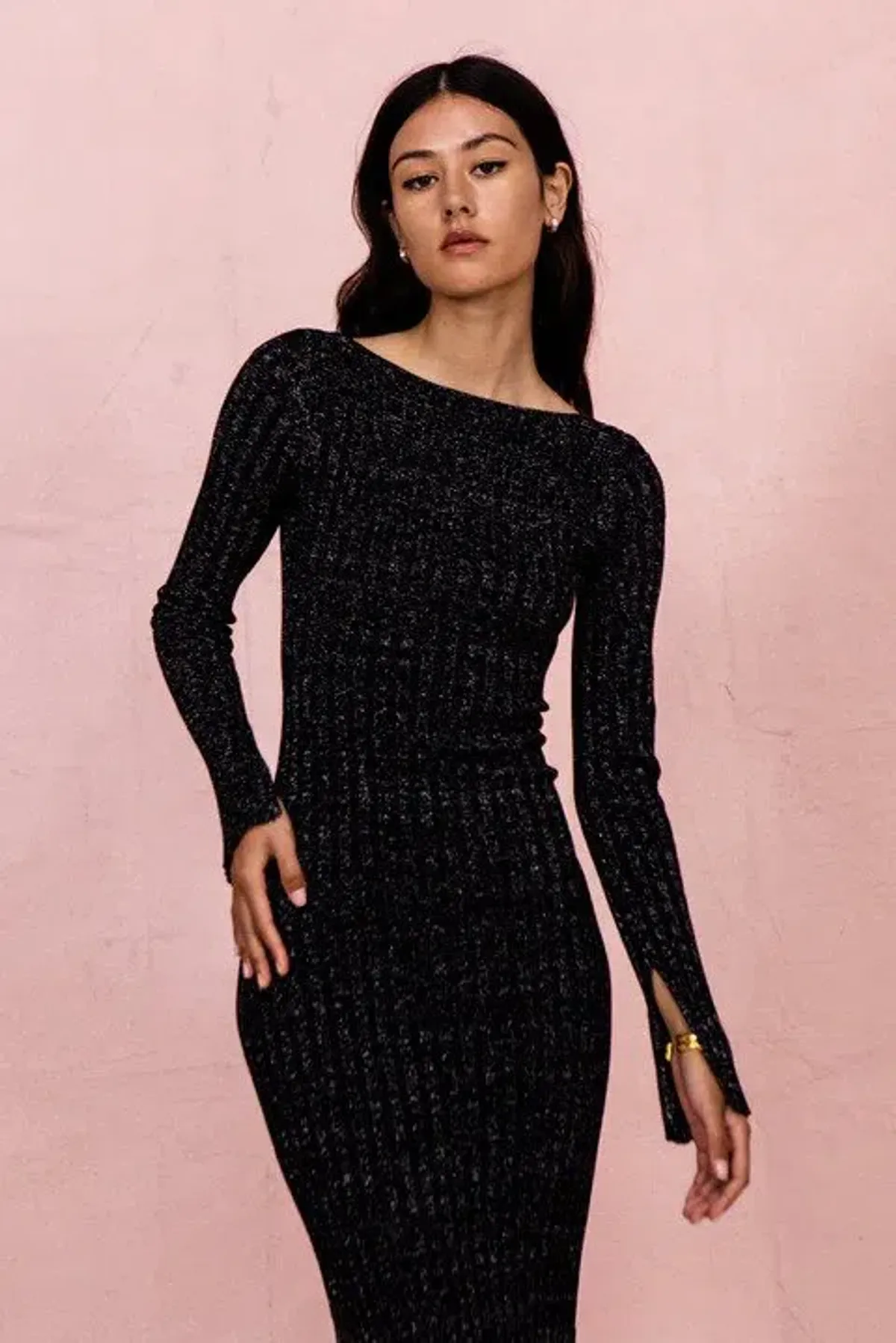 Posse the Label Connie Dress Black Sparkle Size 8 - Image 2
