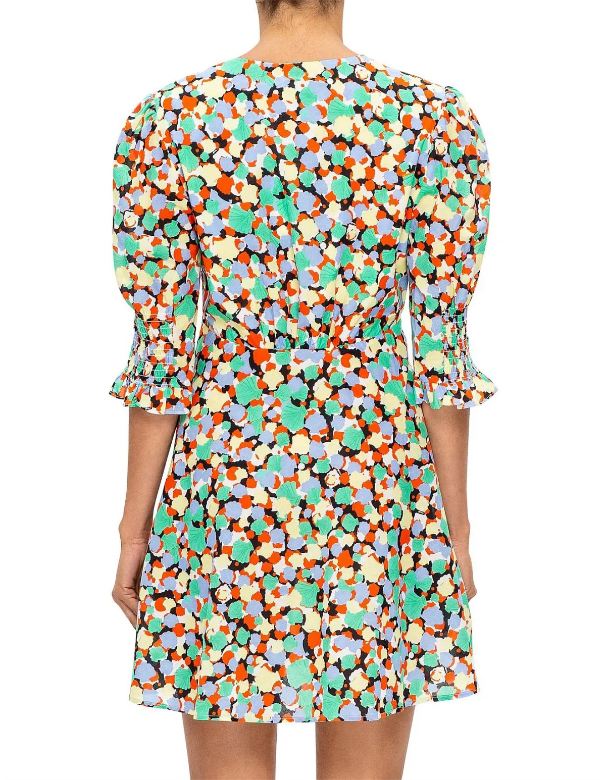 Rixo Juni 80s Micro Shell Dress Print Size 6 - Image 3