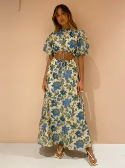 Sir the Label Celia Puff Sleeve Maxi Dress Marguerite Floral Print AU10 for rent on The Volte - image 4
