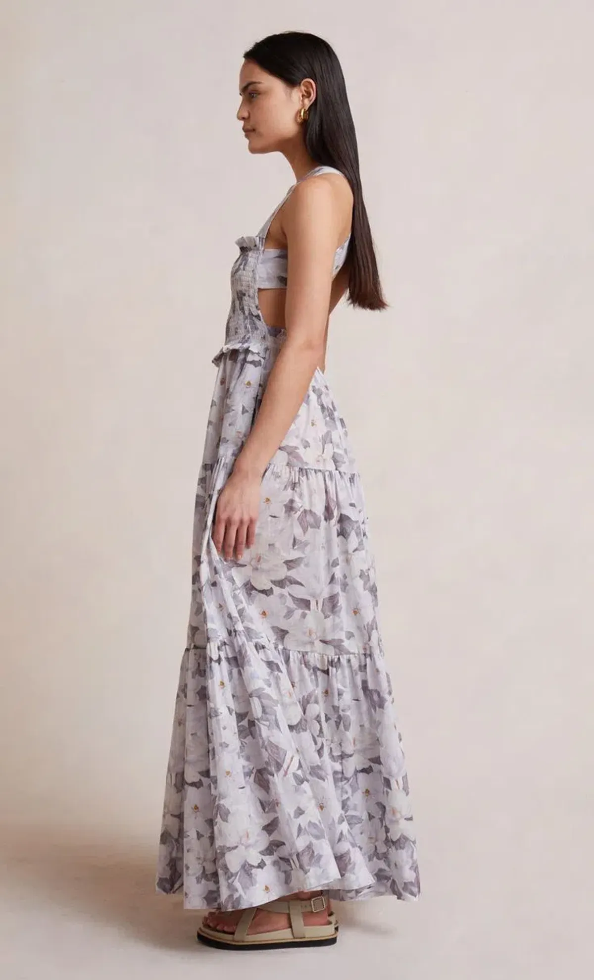 Bec & Bridge Gardenia Cotton Maxi Dress Print Size 12 - Image 2