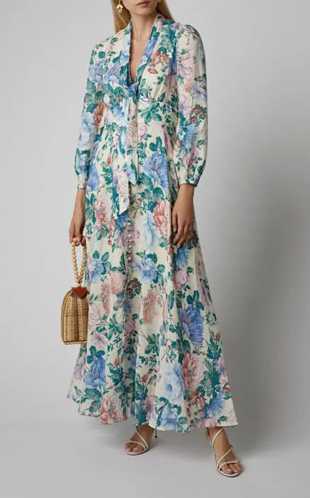 Zimmermann Verity Plunge Long Dress Dreamy Print Size 2/ AU 12 - Image 2